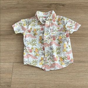 Janie and Jack 2T Tropical Print Kids Shirt